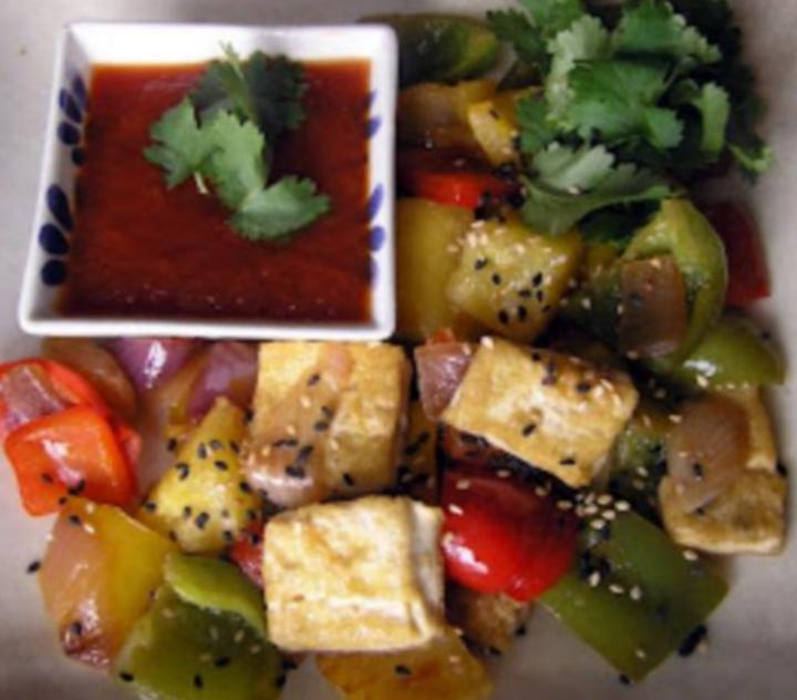 GUISO DE VERDURAS Y TOFU AGRIDULCE